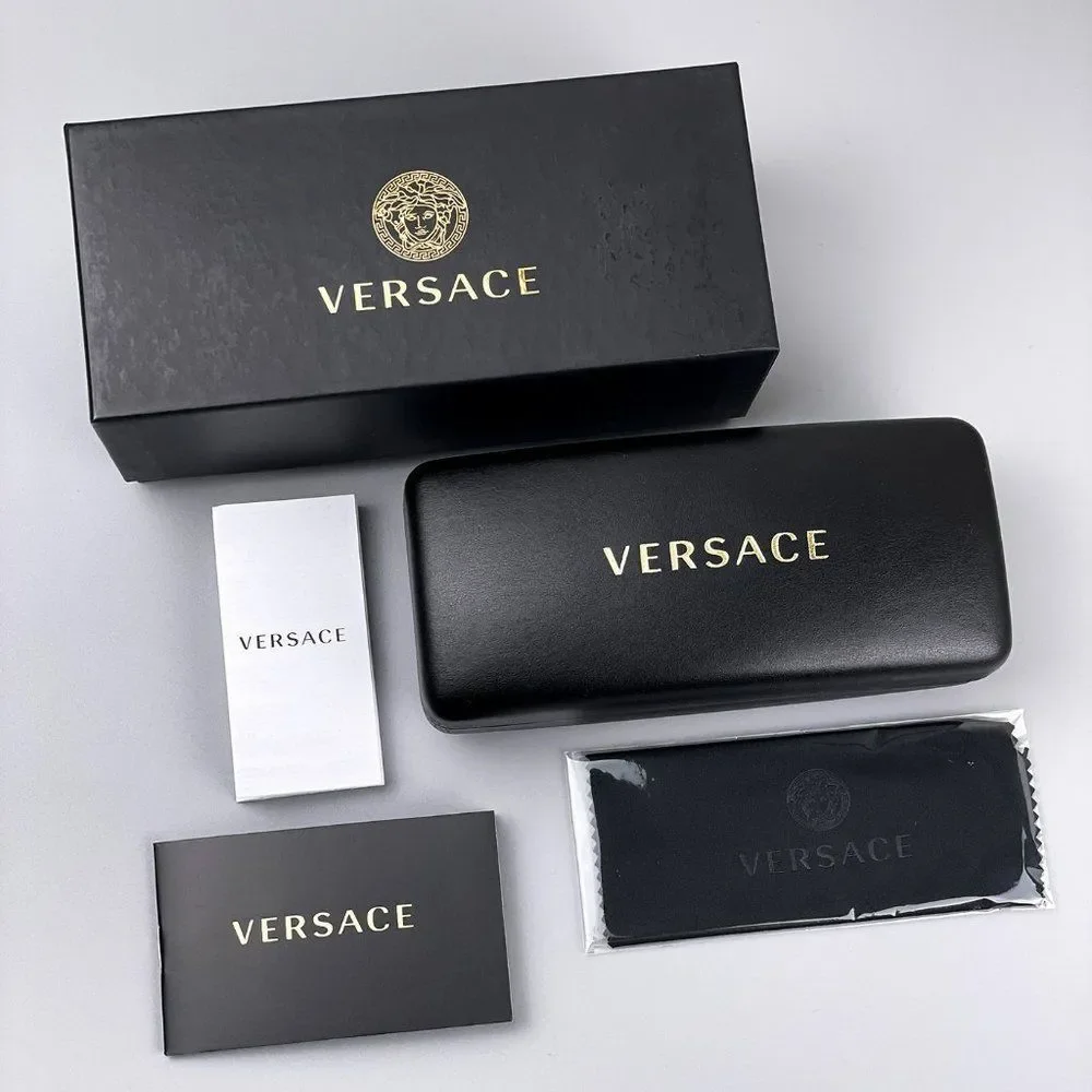 Versace VE2251 100287 Sunglasses Gold Dark Grey Metal Pilot Unisex